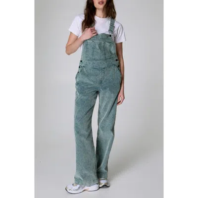 Nasty Gal Corduroy Overalls In Washed Blue