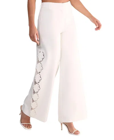 NASTY GAL CUTWORK SIDE TAILORED WIDE LEG PANTS