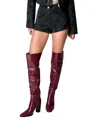 Nasty Gal Distressed Faux Leather Hotpants In Black