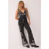 Nasty Gal Droplet Plunge Jumpsuit In Blue
