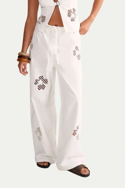 Nasty Gal Floral Cutwork Cargo Pants Co-ord In Multi