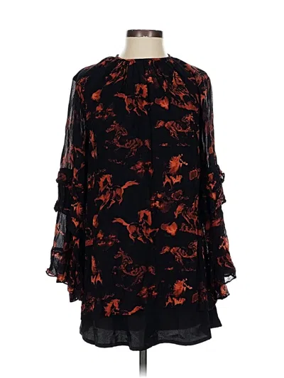 Pre-owned Nasty Gal Inc. 3/4 Sleeve Blouse In Black