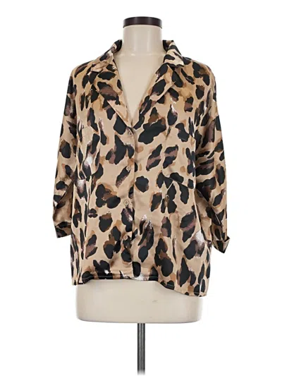 Nasty Gal Inc. 3/4 Sleeve Blouse In Tan