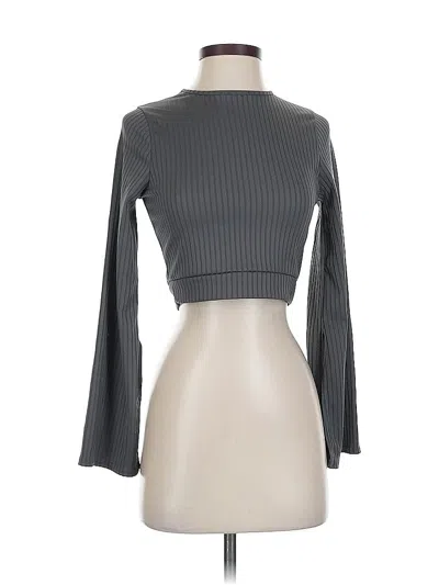 Pre-owned Nasty Gal Inc. Active T-shirt In Gray