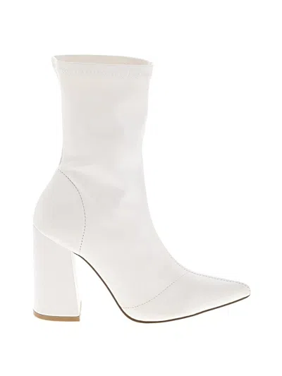 Pre-owned Nasty Gal Inc. Ankle Boots In White