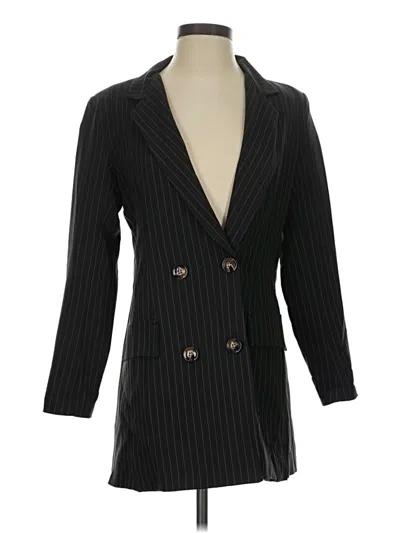 Pre-owned Nasty Gal Inc. Blazer Jacket In Black