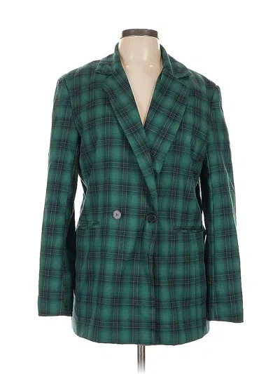 Pre-owned Nasty Gal Inc. Blazer Jacket In Green