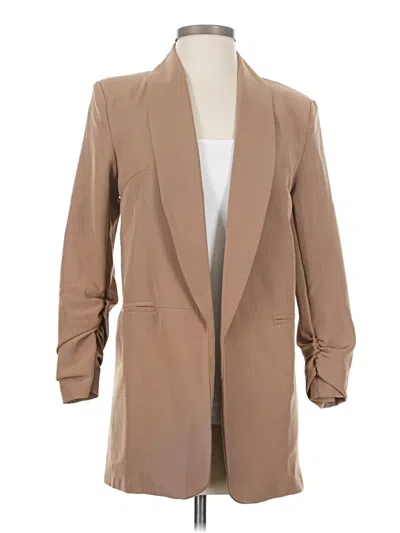 Pre-owned Nasty Gal Inc. Blazer Jacket In Tan