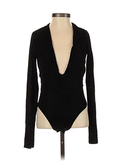 Pre-owned Nasty Gal Inc. Bodysuit In Black