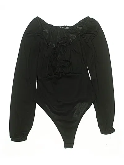 Pre-owned Nasty Gal Inc. Bodysuit In Black