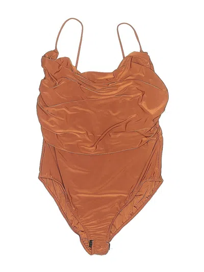 Pre-owned Nasty Gal Inc. Bodysuit In Brown