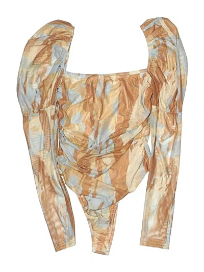 Pre-owned Nasty Gal Inc. Bodysuit In Brown