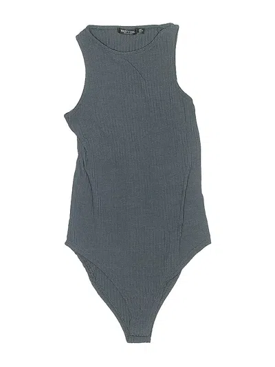 Pre-owned Nasty Gal Inc. Bodysuit In Gray