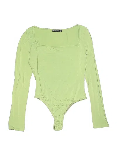 Pre-owned Nasty Gal Inc. Bodysuit In Green