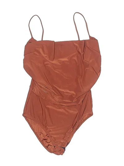 Pre-owned Nasty Gal Inc. Bodysuit In Orange