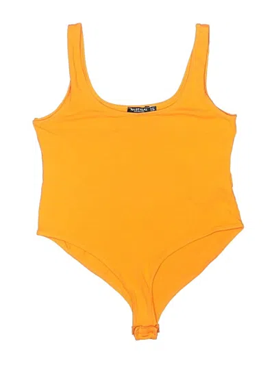 Pre-owned Nasty Gal Inc. Bodysuit In Yellow
