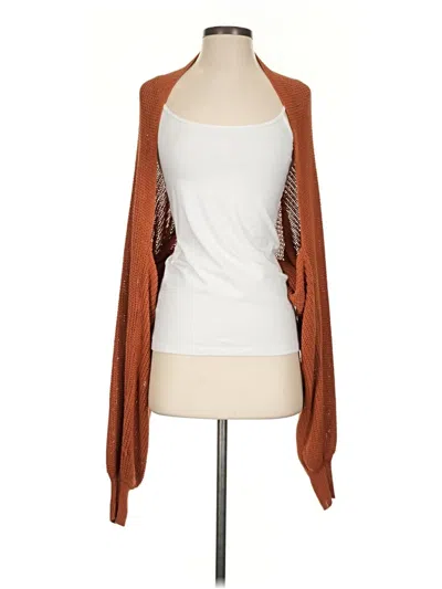 Pre-owned Nasty Gal Inc. Cardigan Sweater In Brown