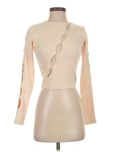 Pre-owned Nasty Gal Inc. Cardigan Sweater In Tan