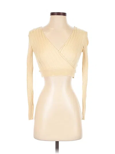 Pre-owned Nasty Gal Inc. Cardigan Sweater In White