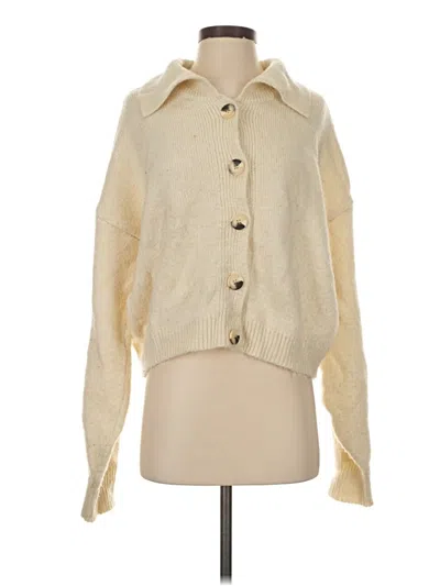 Pre-owned Nasty Gal Inc. Cardigan Sweater In White