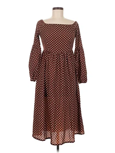 Pre-owned Nasty Gal Inc. Casual Dress In Brown