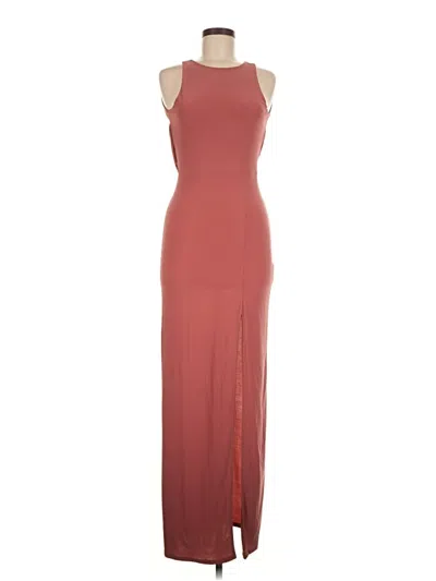 Pre-owned Nasty Gal Inc. Casual Dress In Burgundy