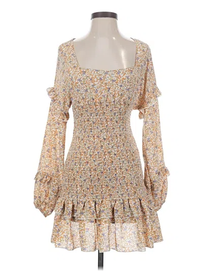 Pre-owned Nasty Gal Inc. Casual Dress In Yellow