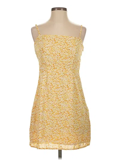 Pre-owned Nasty Gal Inc. Casual Dress In Yellow