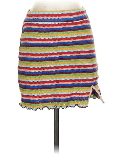 Pre-owned Nasty Gal Inc. Casual Skirt In Blue