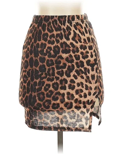 Pre-owned Nasty Gal Inc. Casual Skirt In Brown