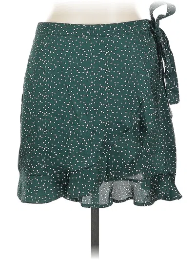 Pre-owned Nasty Gal Inc. Casual Skirt In Green