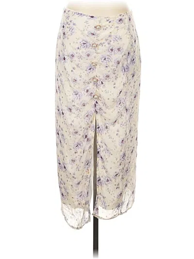 Pre-owned Nasty Gal Inc. Casual Skirt In White