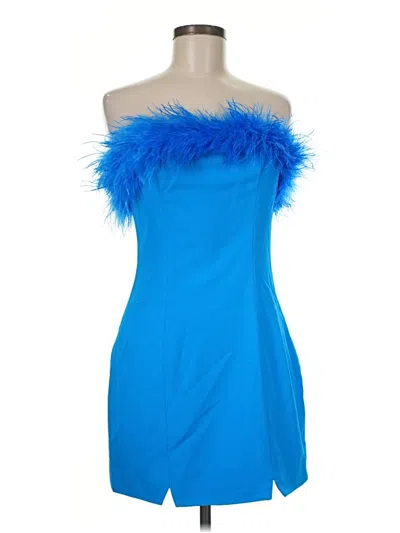 Pre-owned Nasty Gal Inc. Cocktail Dress In Blue