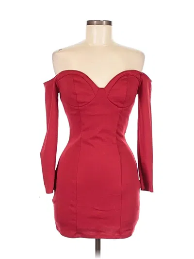 Pre-owned Nasty Gal Inc. Cocktail Dress In Red