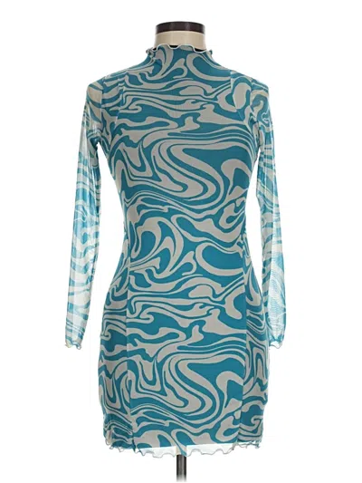 Pre-owned Nasty Gal Inc. Cocktail Dress In Teal