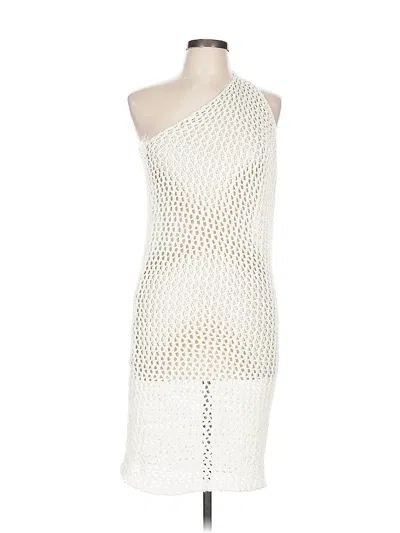Pre-owned Nasty Gal Inc. Cocktail Dress In White