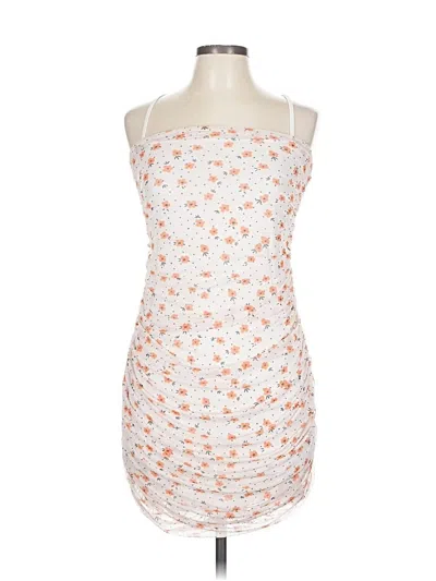 Pre-owned Nasty Gal Inc. Cocktail Dress In White
