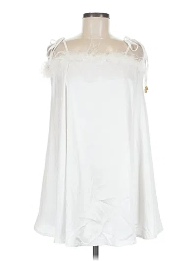 Pre-owned Nasty Gal Inc. Cocktail Dress In White
