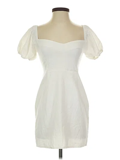 Pre-owned Nasty Gal Inc. Cocktail Dress In White