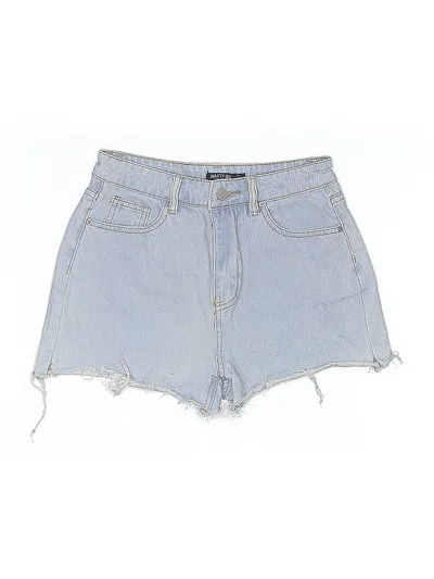 Pre-owned Nasty Gal Inc. Denim Shorts In Blue