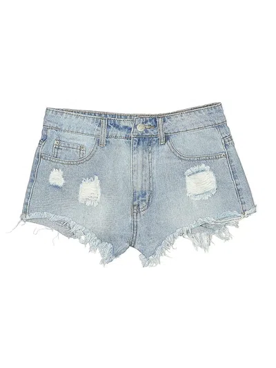 Pre-owned Nasty Gal Inc. Denim Shorts In Blue