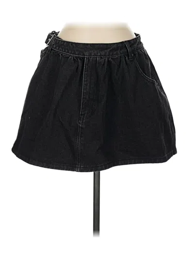 Pre-owned Nasty Gal Inc. Denim Skirt In Black