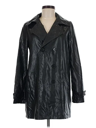 Pre-owned Nasty Gal Inc. Faux Leather Jacket In Black