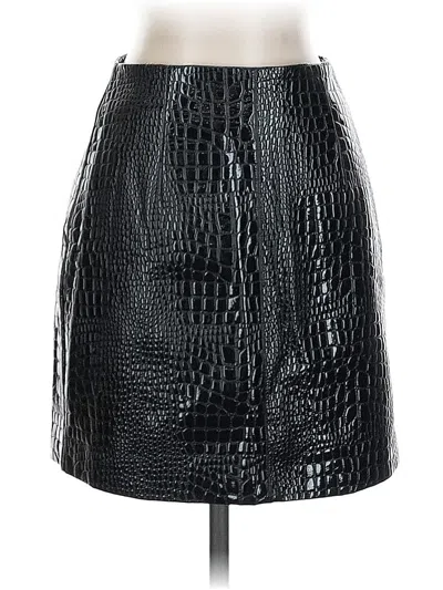 Pre-owned Nasty Gal Inc. Faux Leather Skirt In Black