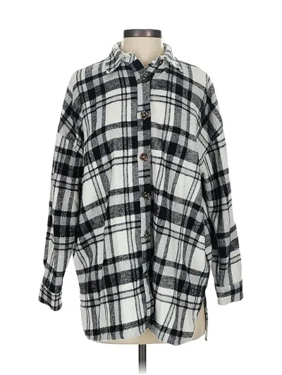 Pre-owned Nasty Gal Inc. Fleece Jacket In Gray