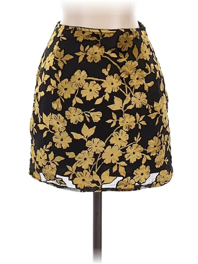 Pre-owned Nasty Gal Inc. Formal Skirt In Gold