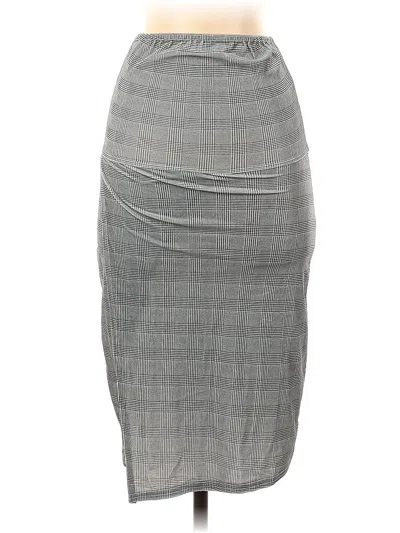 Pre-owned Nasty Gal Inc. Formal Skirt In Gray