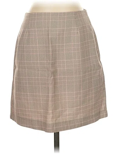 Pre-owned Nasty Gal Inc. Formal Skirt In Tan