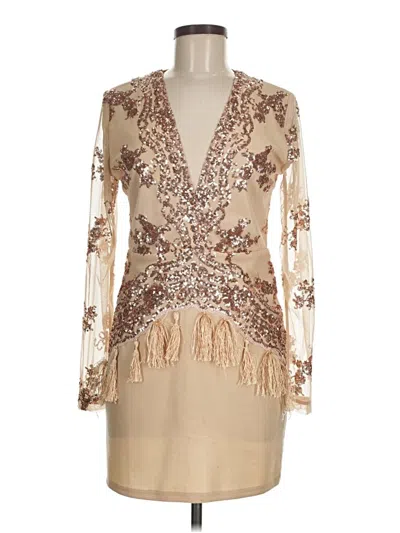 Pre-owned Nasty Gal Inc. Kimono In Brown