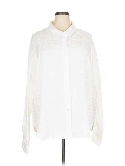 Nasty Gal Inc. Long Sleeve Button Down Shirt In White